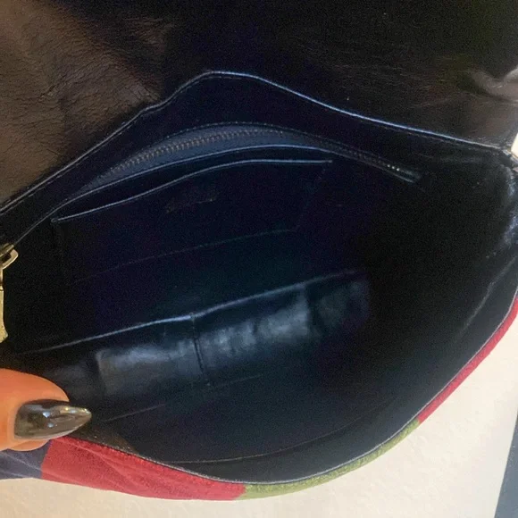 Roberta di Camerino cross body Multicolor velvet leather - Picture 8 of 17